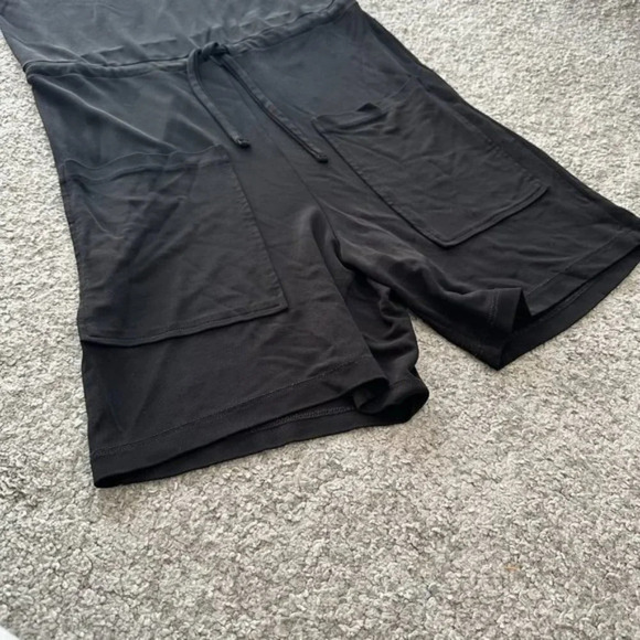 & Other Stories Sleeveless Drawstring Romper Black Women's US 4 - Picture 6 of 7